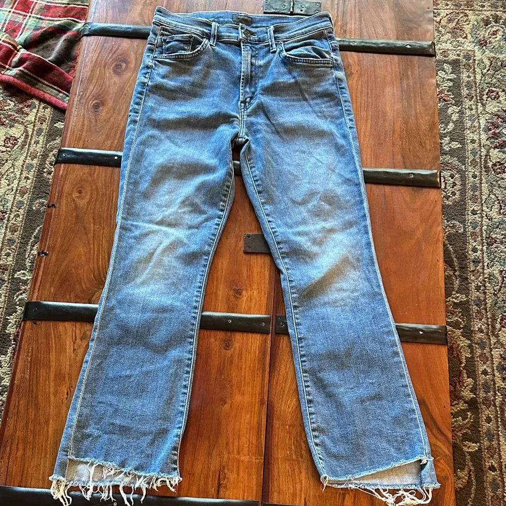 MOTHER Blue Flare & Wide Leg Jeans - Picture 7 of 9